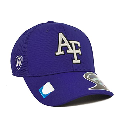 0768353389875 - AIR FORCE FALCONS TOP OF THE WORLD RESURGE BLUE ONE FIT FLEX HAT (ADULT ONE SIZE)