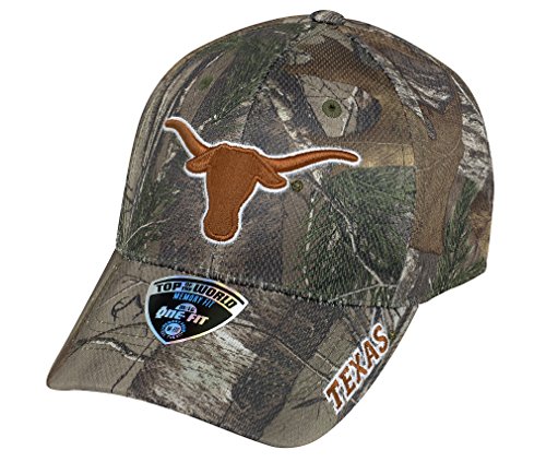 0768353465289 - TOP OF THE WORLD NCAA REALTREE XB1-CAMO/CAMOUFLAGE ONE-FIT HAT CAP-TEXAS LONGHORNS