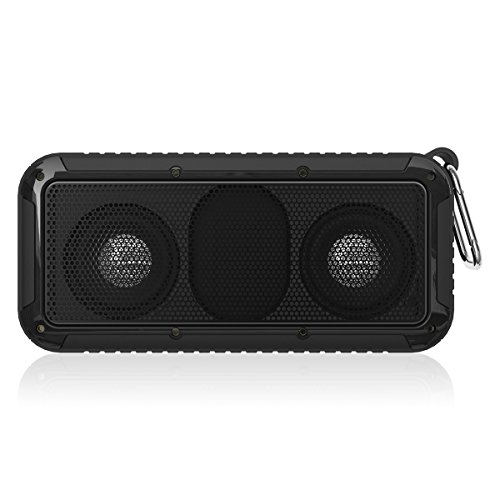 0768390246759 - ZINSOKO S1 OUTDOOR PORTABLE SPEAKERS WIRELESS BLUETOOTH 4.0 NFC CONNECTION IP66 WATERPROOF, 2 X 5W STEREO SPEAKERS, COMPATIBLE WITH SMARTPHONES, TABLETS FOR CYCLING, CLIMBING, HIKING, BLACK