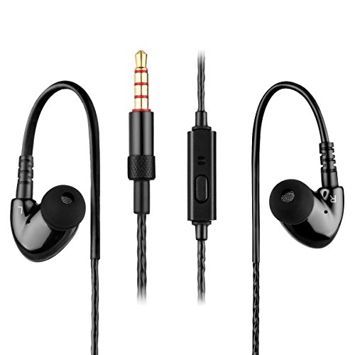 0768390246766 - ZINSOKO B319 3.5MM WIRED IN EAR HEADPHONES WITH MICROPHONE, HIFI STEREO SOUND, COMPATIBLE WITH IPHONE SMARTPHONES, TABLETS PC, BLACK