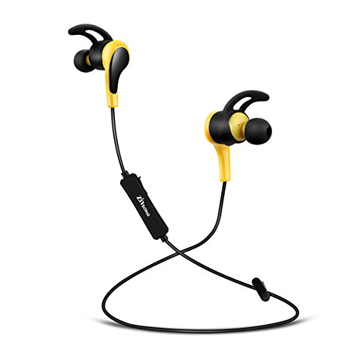 0768390246773 - ZINSOKO B019 BLUETOOTH SPORTS HEADPHONES WIRELESS IN EAR DESGIN WITH MICROPHONE, HIFI STEREO SOUND, COMPATIBLE WITH IOS, ANDROID, PSP, TABLETS, BLACK AND YELLOW