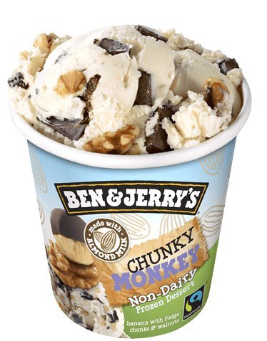 0076840580750 - BEN & JERRY'S, CHUNKY MONKEY NON-DAIRY, PINT (4 COUNT)