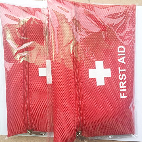 0768430013051 - 2 FIRST AID KIT MEDICAL EMERGENCY TRAVEL KITS CAMPING SURVIVAL BAG TREATMENT PACK SET HOME WILDERNESS SURVIVAL BRAND