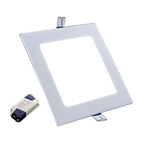 0768430553144 - ZXLIGHT®3W ROUND SQUARE LED RECESSED CEILING PANEL DOWN LIGHTS (SQUARE, WARM WHITE)