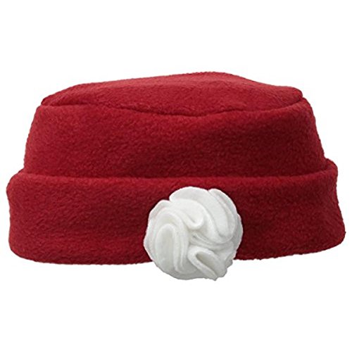 0768462496488 - FLAP HAPPY BABY GIRLS' PILLBOX HAT, RED, LARGE