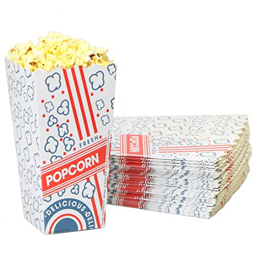 0768528015714 - POPCORN SCOOP BOX 48E: (1.75 OUNCE), STRIPED & POPPING KERNEL DESIGN (25 COUNT)