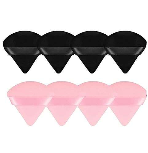 0768679496806 - 8 PIECES TRIANGLE POWDER PUFF FACE SOFT TRIANGLE MAKEUP PUFF VELOUR COSMETIC FOUNDATION BLENDER SPONGE BEAUTY MAKEUP TOOLS
