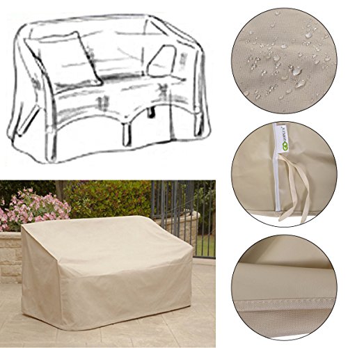0768684783632 - WATERPROOF HIGH BACK PATIO LOVESEAT BENCH COVER OUTDOOR FURNITURE PROTECTION