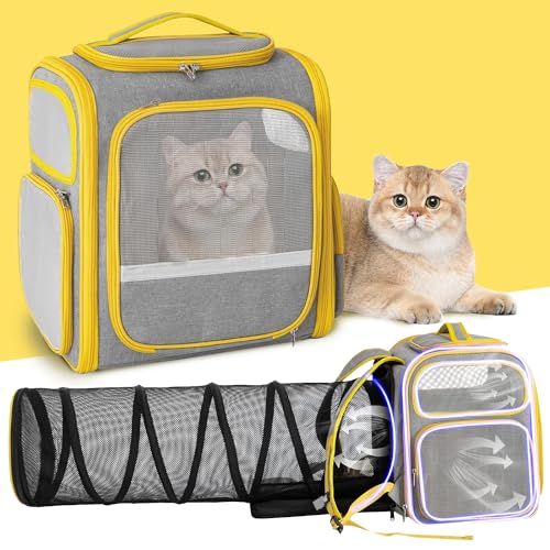 0768872072159 - CAT BACKPACK CARRIER BUBBLE EXPANDABLE PET CARRIERS BACKPACK FOR SMALL DOGS, LARGE SPACE BAG WITH COLLAPSIBLE TUNNEL AIRLINE APPROVED, KITTEN PUPPY FOR OUTDOOR TRAVEL HIKING FIT UP TO 20 LBS