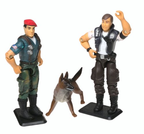 0076930577295 - GI JOE 3.75 2-PACK WITH DUSTY AND LAW & ORDER - A REAL AMERICAN HERO COLLECTION