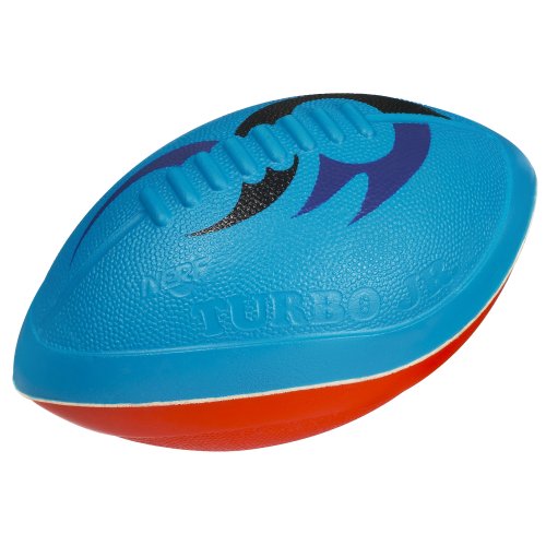 0076930604342 - NERF NERF TURBO JR FOOTBALL (BLUE/RED) - HASBRO, INC.
