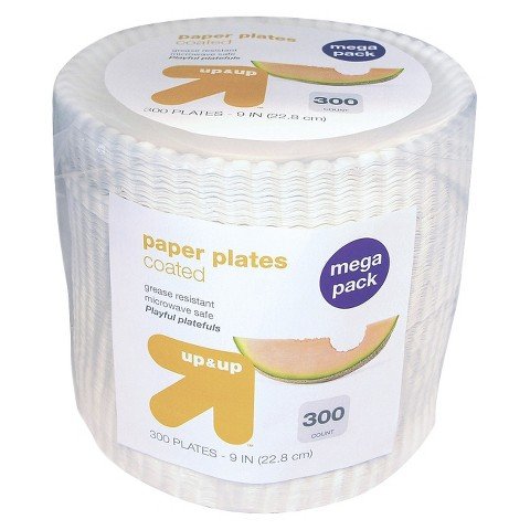 0076955739623 - UP & UPÂ® PAPER PLATES COATED 9 IN 300 CT