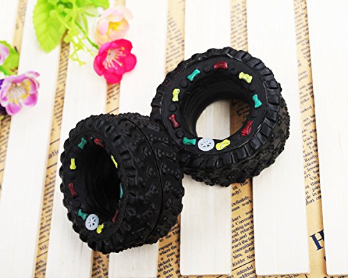0769572666358 - ZYTREE(TM) PET DOG SQUEAK TOYS SMALL TIRE TOY CAT SAFE NONTOXIC CHEW TOY