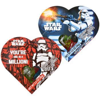 0769748968293 - STAR WARS YOU'RE ONE IN A MILLION! VALENTINE'S DAY HEART WITH STORMTROOPER CANDY GUMMIES (2-PACK)