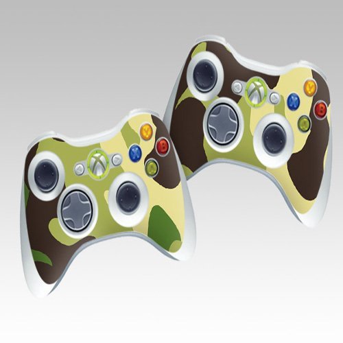 0077003320190 - VERDE PROTECTIVE SKIN DECORATIVE DECAL FOR XBOX 360 CONTROLLER (2PCS IN 1)
