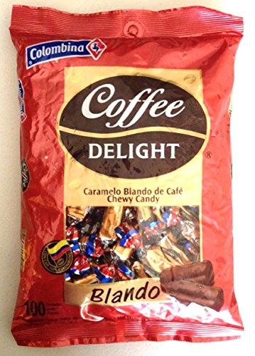 7702011010612 - COLOMBINA COFFEE DELIGHT CHEWY CANDY CARAMELO BLANDO DE CAFE 100 PIECES 430G