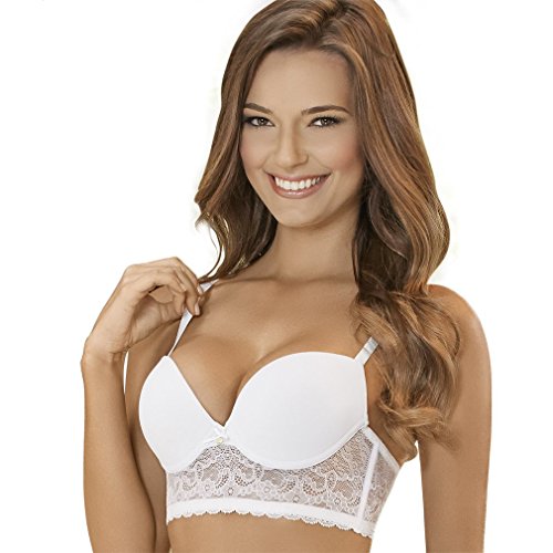 HABY LINGERIE WOMEN'S WIDE BASE AND BACK BODY UNDERWIRE BRA 36B