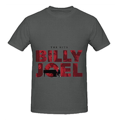7709361914881 - BILLY JOEL THE HITS TOUR FUNK MENS O NECK MUSIC SHIRTS GREY