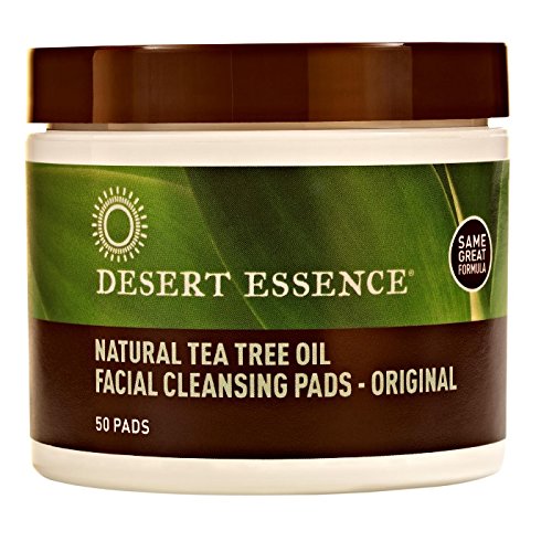 7711453830436 - DESERT ESSENCE NATURAL TEA TREE OIL FACIAL CLEANSING PADS ORIGINAL, 50 COUNT