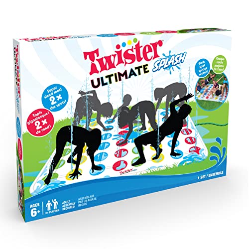 0771171171805 - HASBRO TWISTER ULTIMATE SPLASH – GIANT OUTDOOR INFLATABLE WATER TWISTER GAME FOR KIDS – BACKYARD SUMMER FUN
