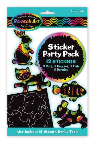 0000772059114 - MELISSA & DOUG STICKER SCRATCH ART PARTY PACK