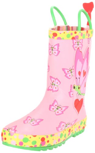 0000772063319 - MELISSA & DOUG KID'S SUNNY PATCH BELLA BUTTERFLY RAIN BOOT (TODDLER/LITTLE KID),PINK,8-9 M US TODDLER