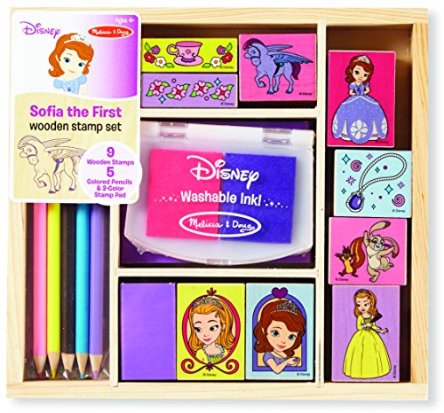 0000772071796 - DISNEY SOFIA THE FIRST WOODEN STAMP SET BY MELISSA & DOUG