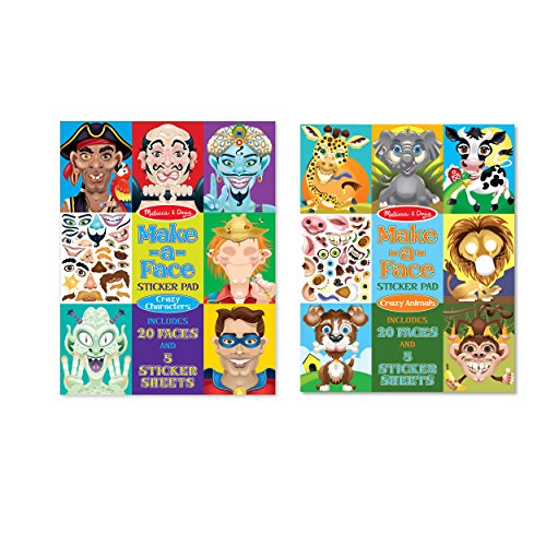 0000772081092 - MELISSA & DOUG MAKE-A-FACE BUNDLE - CRAZY CHARACTERS AND ANIMALS