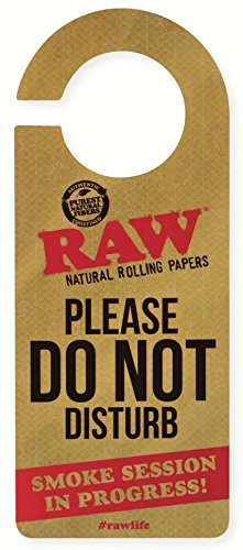 0772195076299 - RAW NATURAL ROLLING PAPERS - DO NOT DISTURB DOOR SIGN