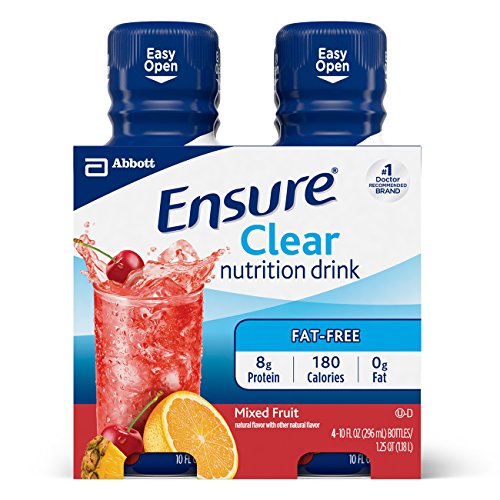 0772195228247 - ENSURE CLEAR NUTRITION DRINK, MIXED FRUIT, 10OZ, 12 COUNT