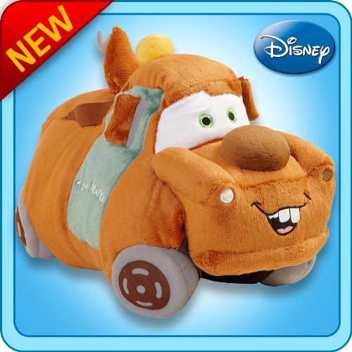 0772223377015 - PILLOW PETS AUTHENTIC DISNEY-CARS 18 TOW , FOLDING PLUSH PILLOW- LARGE , MATER BY MY PILLOW PETS