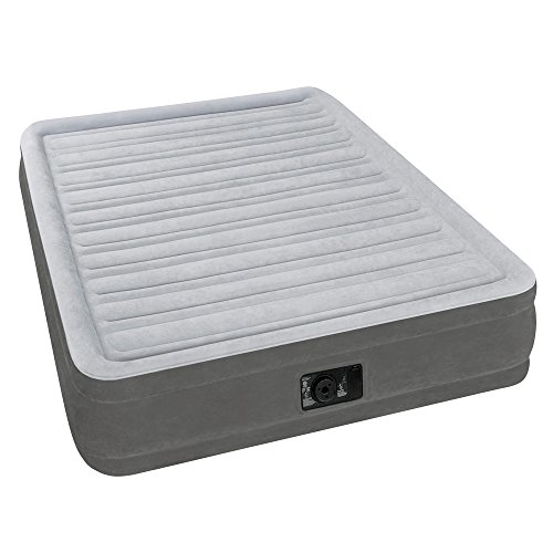 0772259195256 - INTEX COMFORT PLUSH MID RISE DURA-BEAM AIRBED WITH BUILT-IN ELECTRIC PUMP, BED H