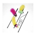 0077234025208 - FEATHER CAT TOY WITH WAND AND CATNIP 1 TOY