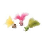 0077234026908 - PLUSH FANTASTIC FEATHERS MOUSE CAT TOY