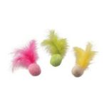 0077234026922 - PLUSH FANTASTIC FEATHERS BALL CAT TOY