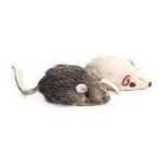0077234029572 - 2'' SMOOTH FUR MICE CAT TOY 2 IN