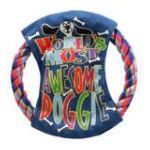 0077234040010 - DOG TOY ROPE & CANVAS FRISBEE 1 EACH