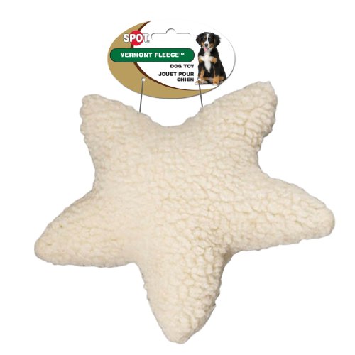 0077234041574 - ETHICAL PET VERMONT FLEECE DOG TOY, 8-INCH, STAR