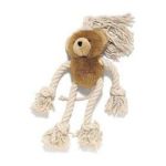 0077234041932 - MOPPETS BEAR PLUSH AND ROPE DOG TOY