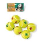 0077234042625 - TENNIS BALL DOG TOY 6 PACK