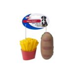 0077234057438 - SUB AND FRIES VINYL DOG TOY 2 PACK