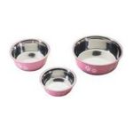 0077234061206 - STAINLESS STEEL FUSION BOWL PINK SMALL