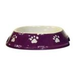 0077234067918 - PAW PRINT NO TIP DISH FOR CATS OR DOGS SIZE 5 IN