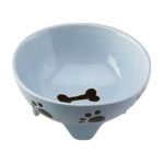 0077234068205 - FOOTED PET DISH SIZE BLUE DOG 7 IN