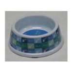 0077234068533 - MEOW NO-TIP MELAMINE CAT DISH 5 BLUE 5 IN