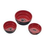 0077234068939 - FRESCO DOG DISH SIZE 5 COLOR RED 5 IN