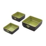 0077234069349 - FOUR SQUARE CAT DISH COLOR GREEN 5 IN