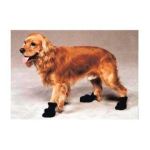 0077234120125 - FASHION PET ARTIC DOG FLEECE BOOTS WITH PVC SOLE LARGE 3 3 4 4 1 4 PAW LENGTH BLACK COLOR