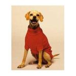 0077234800195 - FASHION PET CLASSICS RED CABLE DOG SWEATER EXTRA-LARGE 22-24