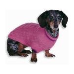 0077234800652 - FASHION PET CLASSICS PINK CABLE DOG SWEATER EXTRA EXTRA EXTRA-SMALL 4